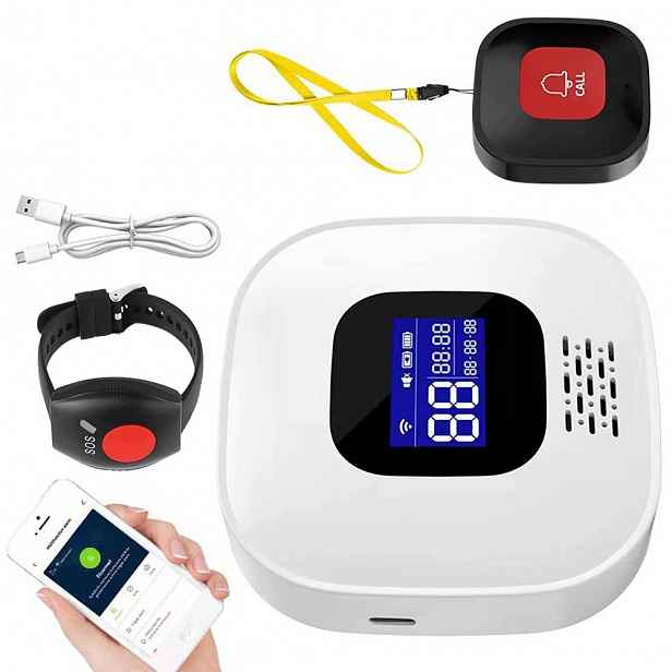 Tlačítko Omáčky Pro Seniora Bezdrátový Wifi Tuya Smart Alarm