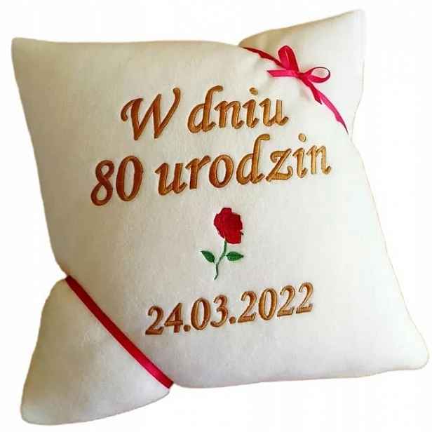 Dárek k 80. narozeninám pro babičku dědečka, tatínka, ženy, Polštář 80 let