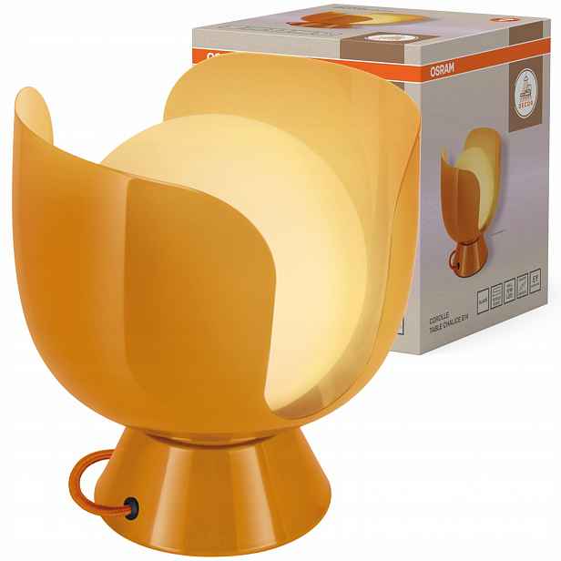 Dekorativní stolní lampa E14 Oranžová Decor Osram