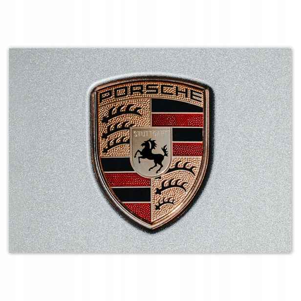 Fototapety 254x184 Známka Porsche Logo