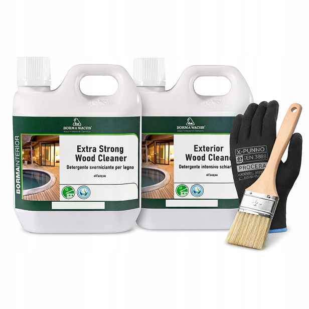Sada Na Čištění Dřeva Terasy Borma 2v1 Cleaner Strong Cleaner 2 L