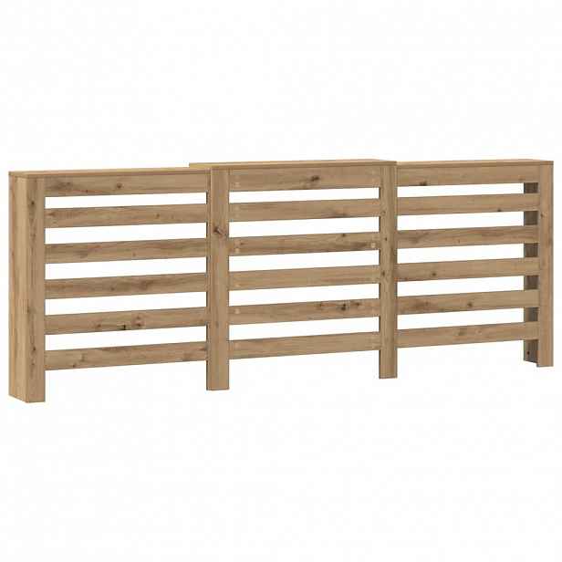 vidaXL Kryt radiátoru Dub 205 x 21,5 x 83,5 cm Kompozitní dřevo