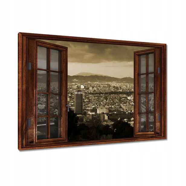 Obrazy 120x80 Noční záběr z Barcelony