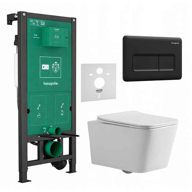 7v1 Wc Set Stelaz Hansgrohe iFrame Wc Mísa Imprese Tornado+tlačítko