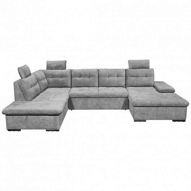 Livetastic SEDACÍ SOUPRAVA, textil, šedá
