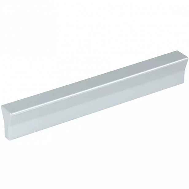 Nábytková úchytka 96 mm plast stříbrná