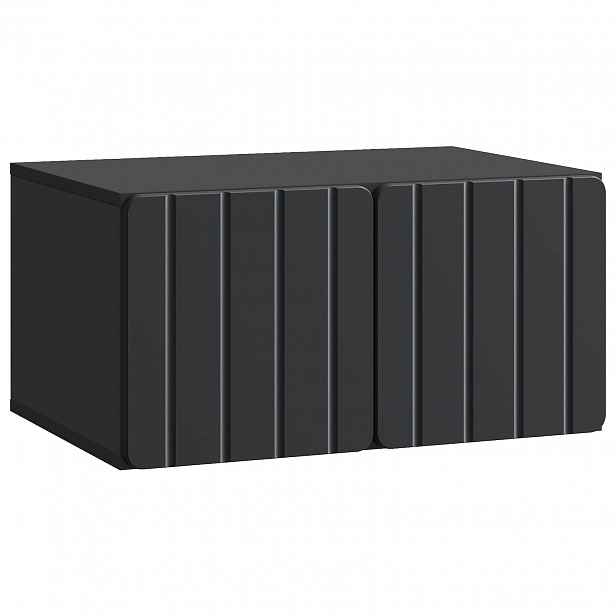 vidaXL Nástěnná TV skříň 59,5 x 41 x 30 cm Černá Kompozitní dřevo