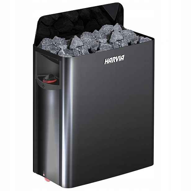 Elektrická Kamna kamna Harvia The Wall SW60 Black Steel 6kW