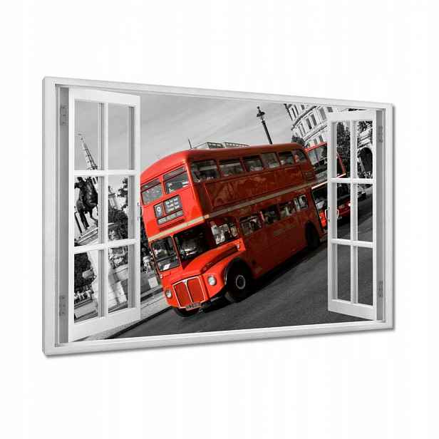 Obrazy 90x60 Červený autobus Londýn
