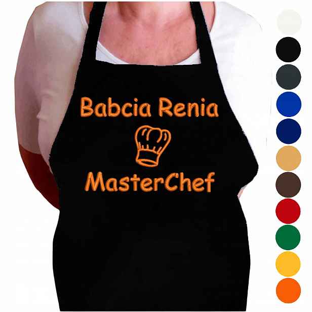 Personalizovaný dárek pro babičku ke Dni babiček – Zástěra s jménem MasterChef