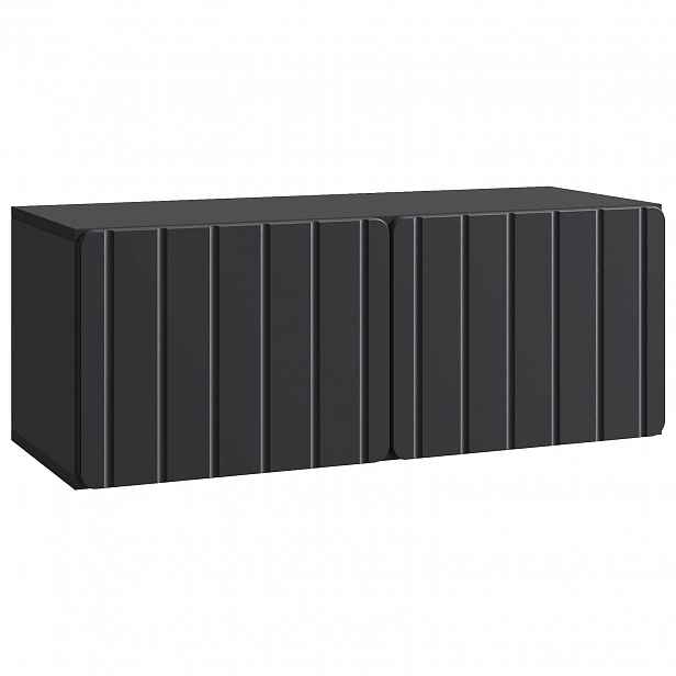 vidaXL Nástěnná TV skříň 78,5 x 31 x 30 cm Černá Kompozitní dřevo
