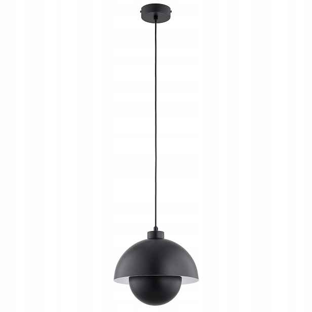 Alfa Závěsná lampa Kuger Černá Kopule 1xE27 15W Moderní