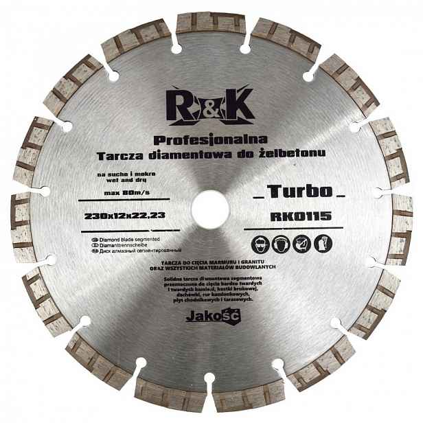 Diamantový Kotouč Na Železobeton 230 x 12 x 22,23 mm