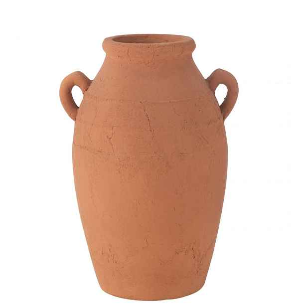 Veliká terakotová váza Moke Amphora Jar Antique – 32*28*47 cm J-Line by Jolipa