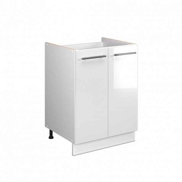 Vicco SKŘÍŇKA POD DŘEZ Fame-Line, Bílá vysoký lesk/Bílá, 60 cm