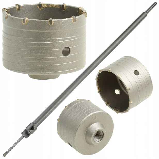 Korunkový Vrták Na Betonu 90 mm Adaptér Sds plus 600 mm Fréza Korunka Adaptérem