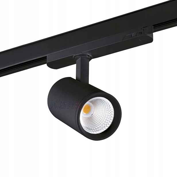 Led lištový reflektor černý tuba nastavitelný teplé světlo 18W Kanlux