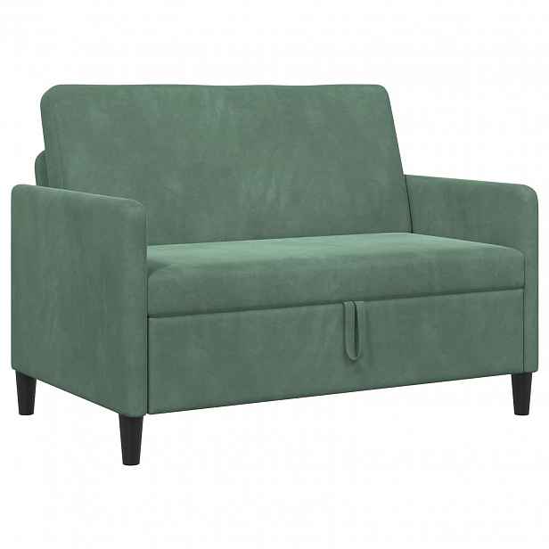 vidaXL Sofa s úložným prostorem Mořská zelená 122 x 78 x 87 cm