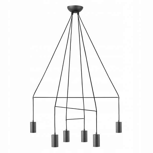 Černá závěsná lampa Imbria VI industriální nad jídelní stůl Nowodvorski