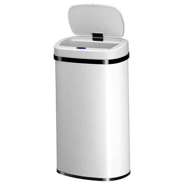 Juskys 107439 odpadkový koš 60 l bezdotykový bílý
