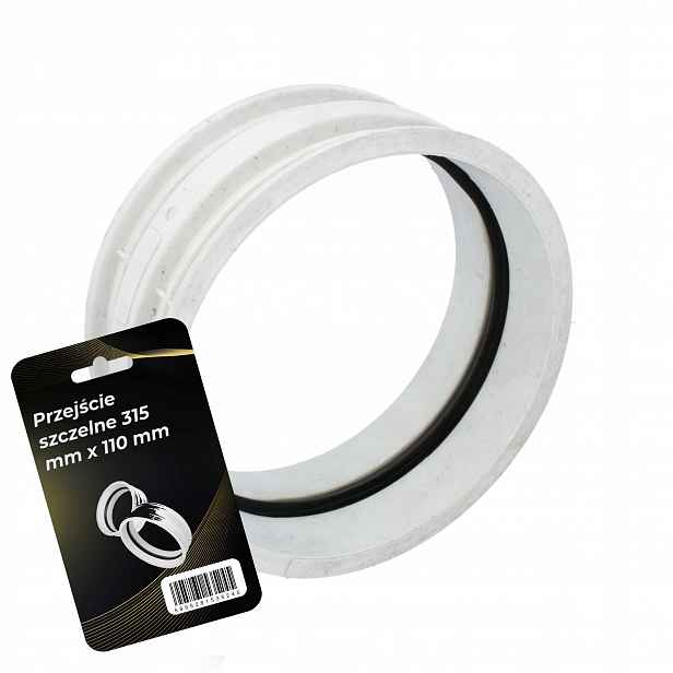 přechod spojů trubek zesílený 315 mm těsnění