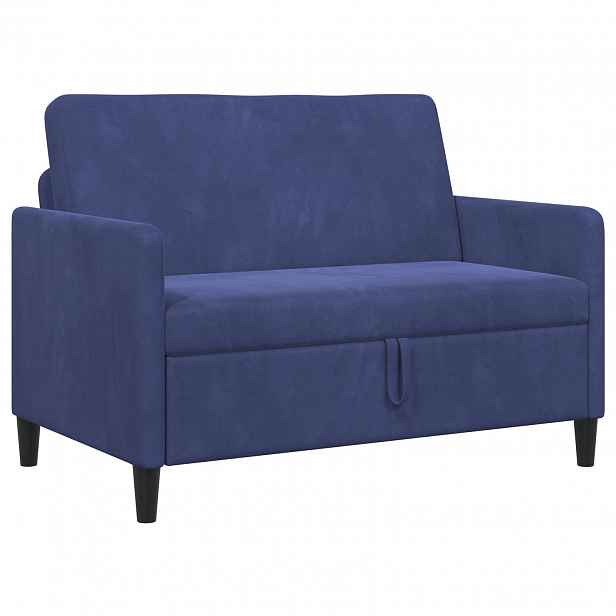 vidaXL Sofa s úložným prostorem Policová modrá 122 x 78 x 87 cm