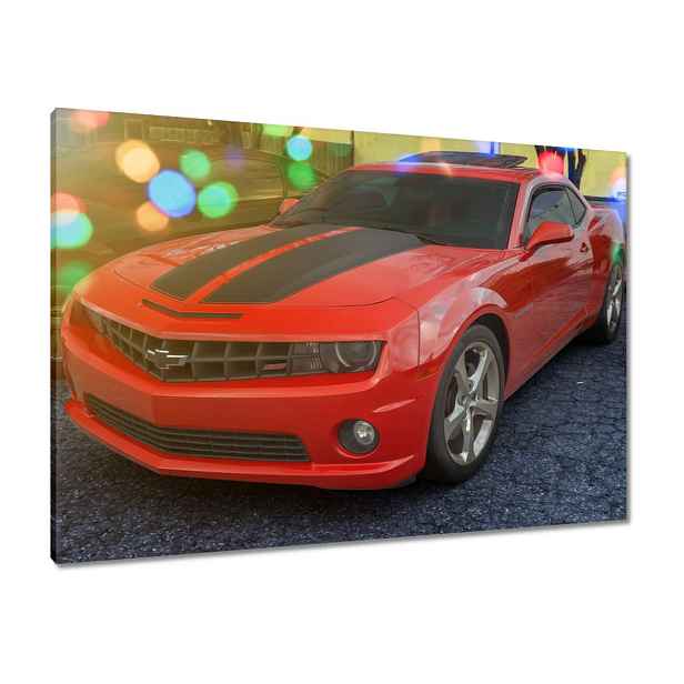 Obrazy 100x70 Chevy Camaro Ss Červené