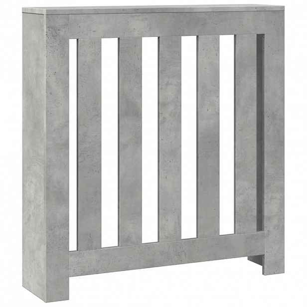 vidaXL Kryt radiátoru Betonově šedá 78 x 20 x 82 cm Kompozitní dřevo