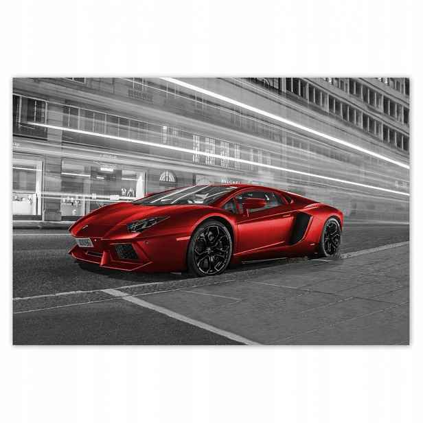 Plakáty 200x135 Červené Auto