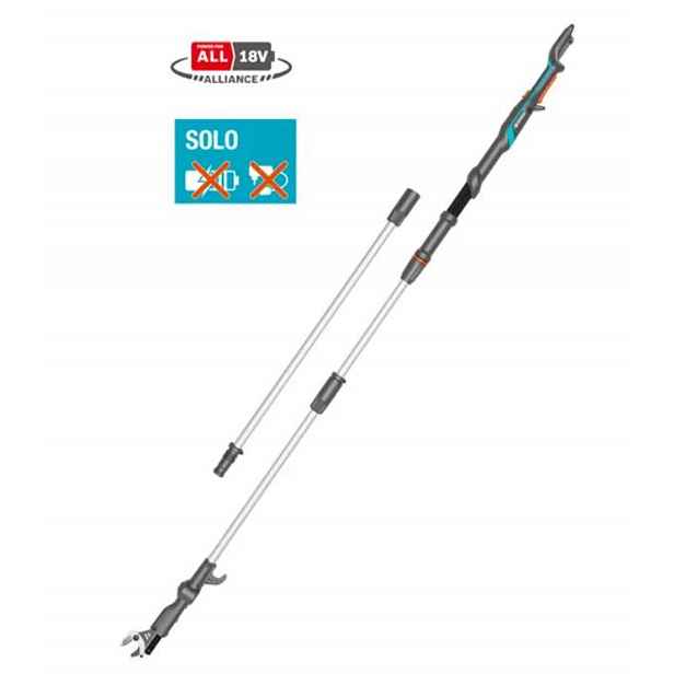Gardena - 18V AKU teleskopické nůžky na větve HighCut 360/18V P4A, bez baterie a nabíječky 14776-55