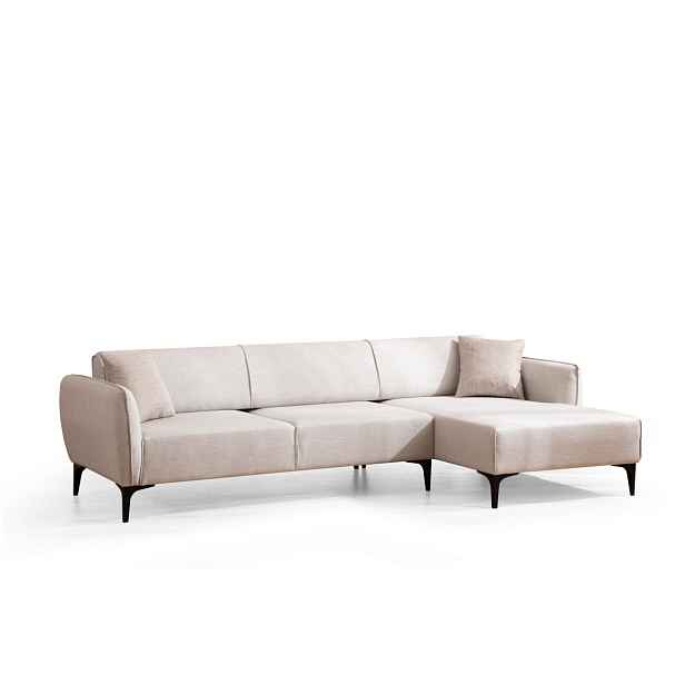 Hanah Home Rohová sedací souprava Belissimo 270 cm bílá pravá