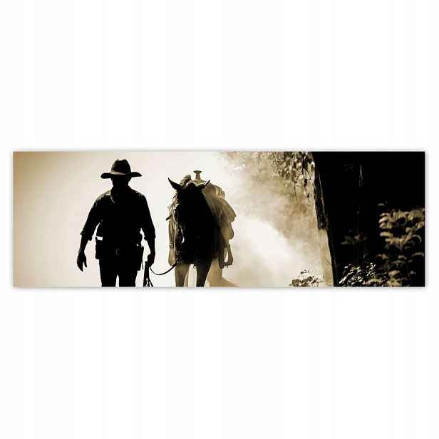 Plakáty 200x66 CowBoy se svým koněm