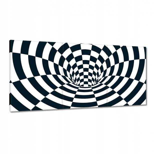 Obrazy 120x60 Abstrackja černobílá