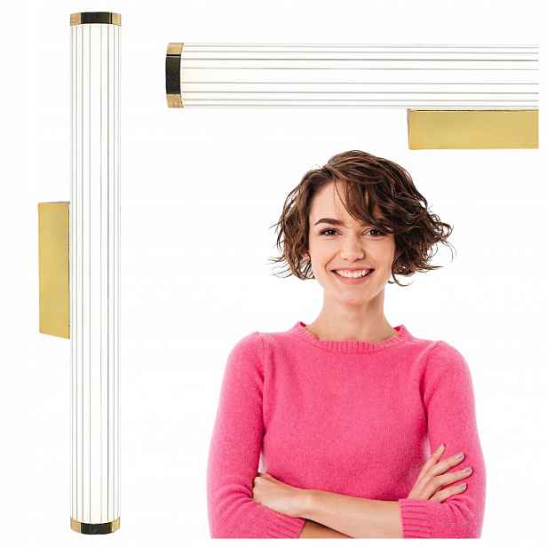Nástěnná Lampa Vena 60 CM Zlatá Led 12W Variabilní Barva Cct Třída IP44