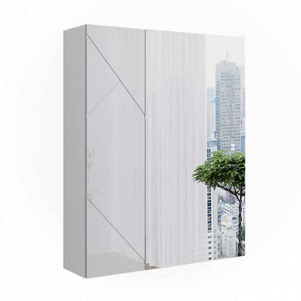 Vicco KOUPELNOVÁ ZRCADLOVÁ SKŘÍŇKA Irma Bílá/bílý vysoký lesk 60 x 75 cm
