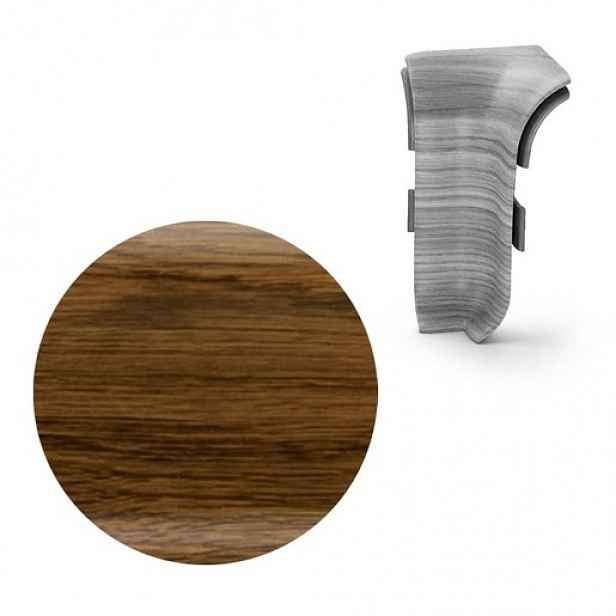 Vnitřní roh k soklu Naturel dub bažinný , PVC délka 0,5 cm, výška hrany 56 mm, NATNGTW16