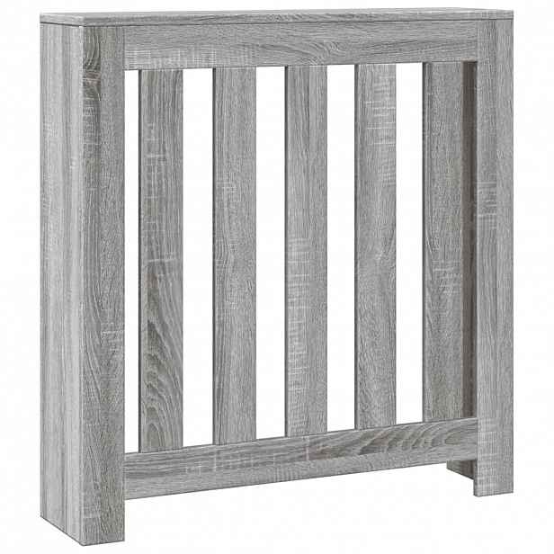 vidaXL Kryt radiátoru Šedý Sonoma 78 x 20 x 82 cm Kompozitní dřevo