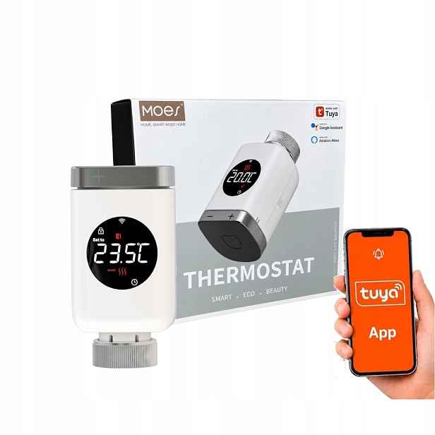 Inteligentní termostatická kartuše Moes ZTRV-801 ZigBee Tuya Smart Life
