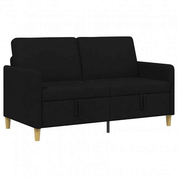 vidaXL Sofa s úložným prostorem Černá 152 x 78 x 87 cm Polyester