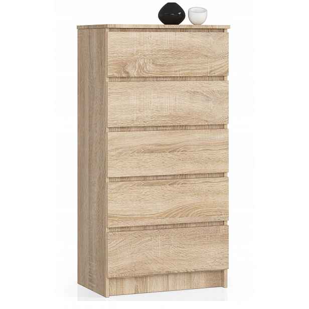 Komoda skříňka K60 5 zásuvek dub sonoma Akd