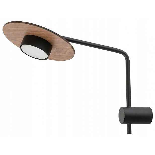 Nástěnná lampa Disk Černá Hnědá 1xGX53 Nástěnná lampa do pokoje Moderní dům