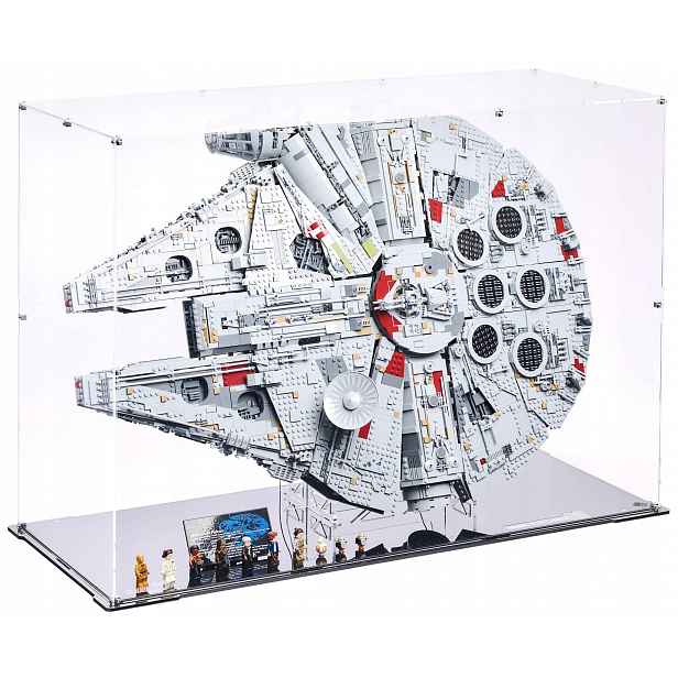 Stojanová vitrína Blacked Brick pro Lego 75192 Star Wars Sokol Millennium