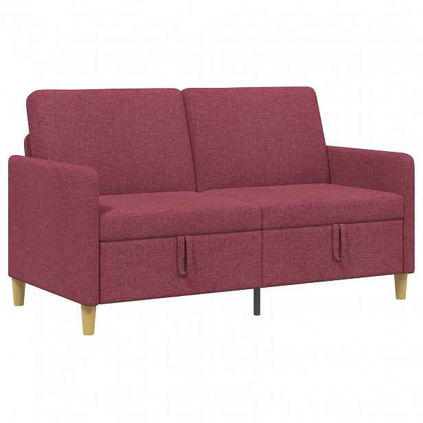 vidaXL Sofa s úložným prostorem Víno Červené 152 x 78 x 87 cm