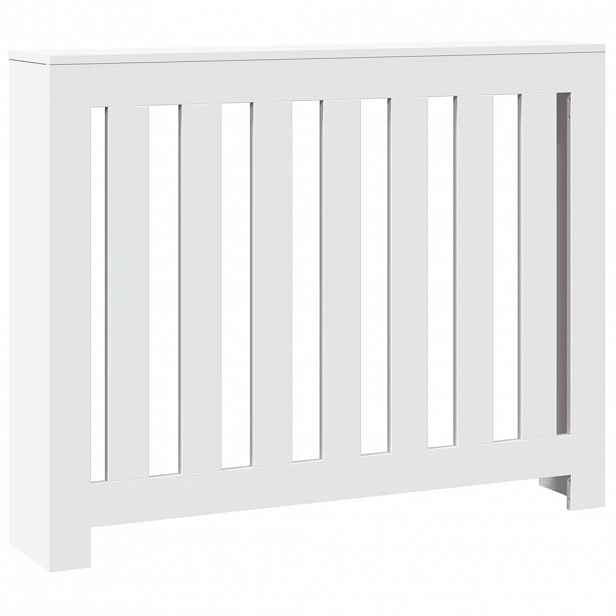 vidaXL Kryt radiátoru Bílá 104 x 20 x 82 cm Kompozitní dřevo