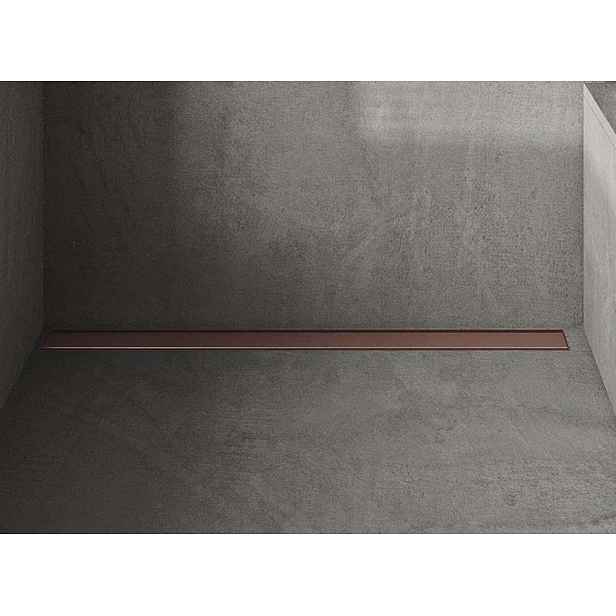 I-Drain Plano - Nerezový rošt pro sprchový žlab řady PRO, povrch PVD, délka 70 cm, měděná IPRO0700K