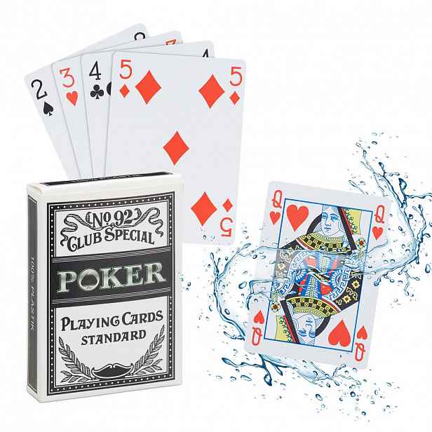 Relaxdays KARTY Vícebarevné pokerové 54-ks