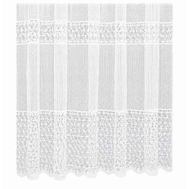 Záclona do obývacího pokoje bez žehlení, připravená na pásku 200x220