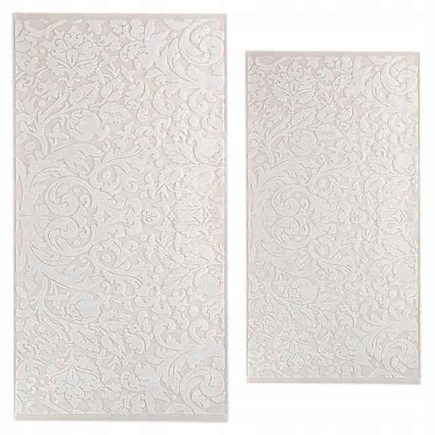 Zwoltex Barok sada ručníků 2ks béžová 50x100 70x140