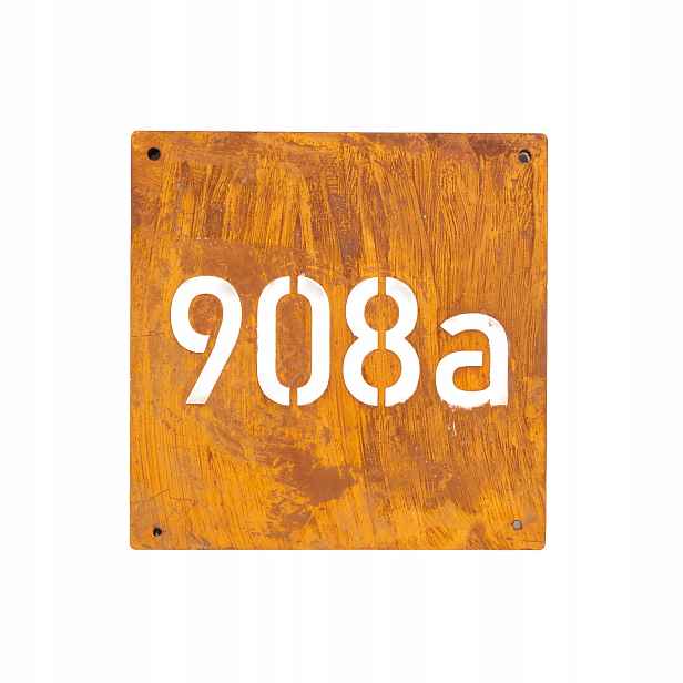 Číslo Domu 40X40 Adresní Štítek S Číslem Domu Číslo Na Dům Rez Corten