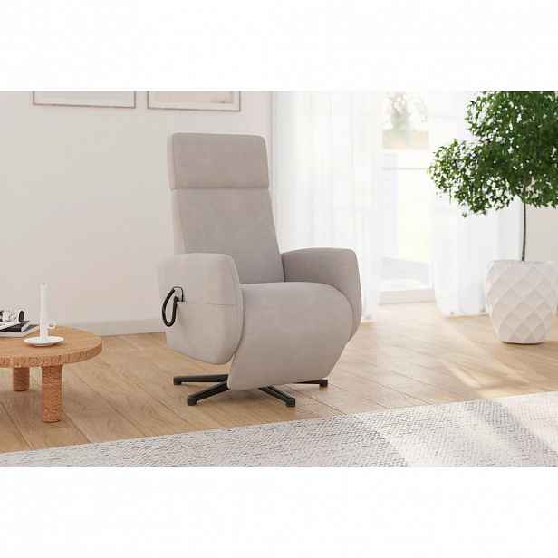 Sit & More RELAXAČNÍ KŘESLO, textil, šedobéžová